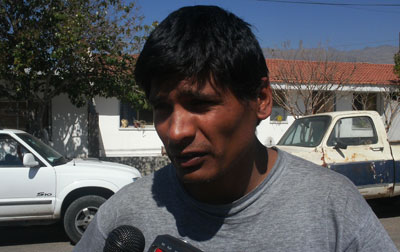 Adrián Torres delegado de las 576 familias 