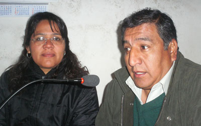 Lorena Liendro y José Gonzáles candidatos del Partido de la Victoria 