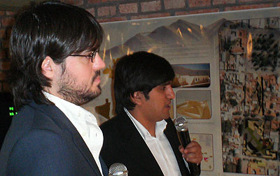 Gabriel Fernández y Alejandro Núñez en la presentación de este proyecto