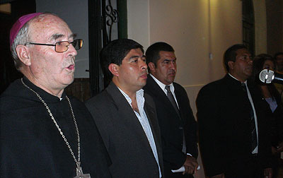 Asunción de los nuevos concejales con la presencia de Monseñor Mariano Moreno 