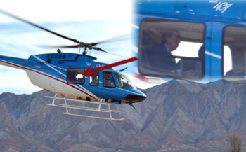 La foto de la polémica en el que se ve a Rodolfo Urtubey en el helicóptero de la provincia