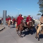 Los gauchos peregrinos de Cafayate llegaron a Salta