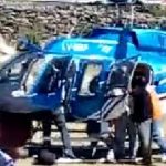 Trasladaron en helicóptero a un hombre que se accidentó en los Cerros