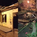 Un fuerte temporal de agua, granizo y viento dejó evacuados y diversos daños en La Viña