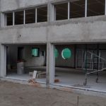 Construyen la nueva sala de nivel inicial de la escuela Zuviría