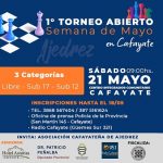 Hasta el 18 de mayo se realizarán las inscripciones para el 1° Torneo Abierto de Ajedrez en Cafayate