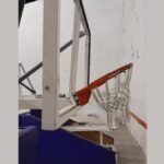 Por segunda vez en dos años rompieron uno de los tableros de basquet del Complejo Deportivo