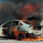 Atletas cafayateños sufrieron el incendio del auto en el que viajaban