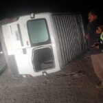Un cafayateño volcó con su camioneta utilitaria en la ruta 40