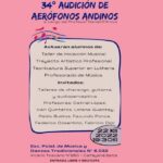Se realizará la 34ª Audición de Aerófonos Andinos de la Escuela de Música de Cafayate