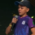 José Andrada, el niño salteño que emocionó a los campeones del mundo