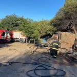 Una casa quedó totalmente destruida tras un incendio en Tolombón