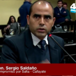 El senador Sergio Saldaño votó en contra de la Ley de convivencia y conciliación ciudadana