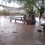 Dos familias de Angastaco fueron evacuadas por inundaciones