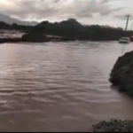 La ruta 40 quedó inundada tras las lluvias en la zona oeste de Animaná